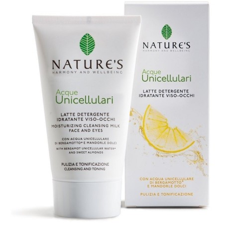 Nature's Acque Unicellulari Latte detergente idratante struccante viso e occhi 150 ml Nature's Acque Unicellulari Latte detergente idratante struccante viso e occhi 150 ml
