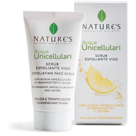 Nature's Acque Unicellulari Scrub esfoliante viso purificante tonificante 50 ml Nature's Acque Unicellulari Scrub esfoliante viso purificante tonificante 50 ml