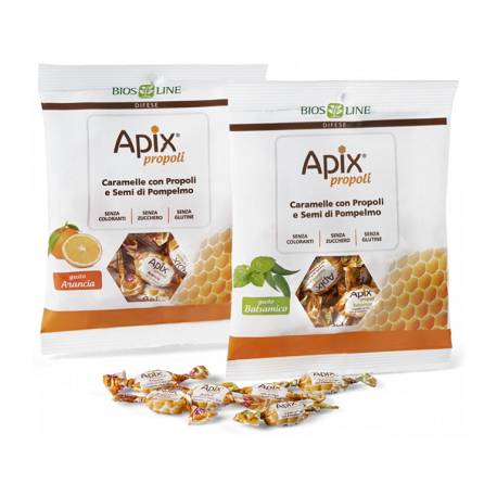 Bios Line Apix Propoli Caramelle antiossidanti per la gola gusto arancia 50 g
