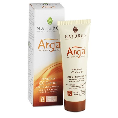 Nature's Argà Minerale CC Cream Crema viso uniformante levigante idratante 50 ml Nature's Argà Minerale CC Cream Crema viso uniformante levigante idratante 50 ml