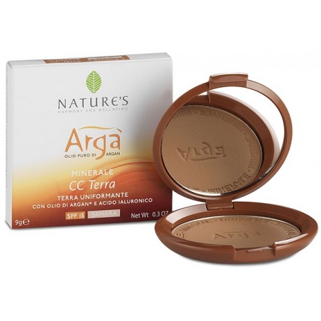 Nature's Argà Minerale CC Terra viso uniformante protettiva SPF15 Sahara 9 g