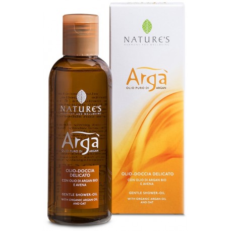 Nature's Argà Olio-Doccia delicato detergente corpo lenitivo profumato 200 ml