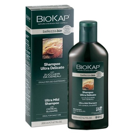 Bios Line Biokap Shampoo Ultra Delicato con zuccheri e cereali per lavaggi frequenti 200 ml Bios Line Biokap Shampoo Ultra Delicato con zuccheri e cereali per lavaggi frequenti 200 ml