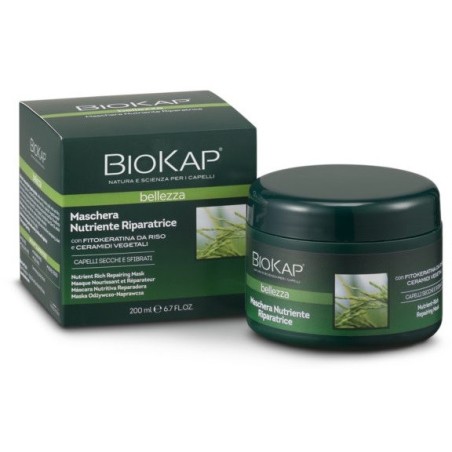 Bios Line Biokap Maschera Nutriente Riparatrice per capelli secchi 200 ml Bios Line Biokap Maschera Nutriente Riparatrice per capelli secchi 200 ml