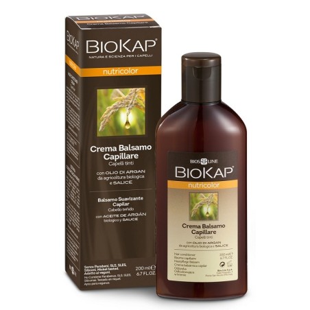 Bios Line Biokap Nutricolor Crema Balsamo Capillare per capelli tinti e danneggiati 200 ml Bios Line Biokap Nutricolor Crema Balsamo Capillare per capelli tinti e danneggiati 200 ml