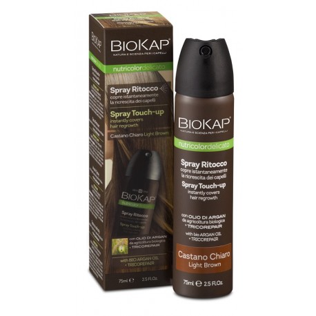 Bios Line Biokap Nutricolor Spray Castano Chiaro per ritocco della ricrescita 75 ml