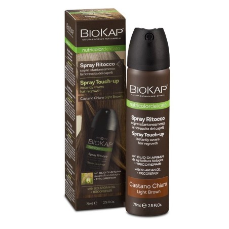 Bios Line Biokap Nutricolor Spray Castano Chiaro per ritocco della ricrescita 75 ml Bios Line Biokap Nutricolor Spray Castano Chiaro per ritocco della ricrescita 75 ml