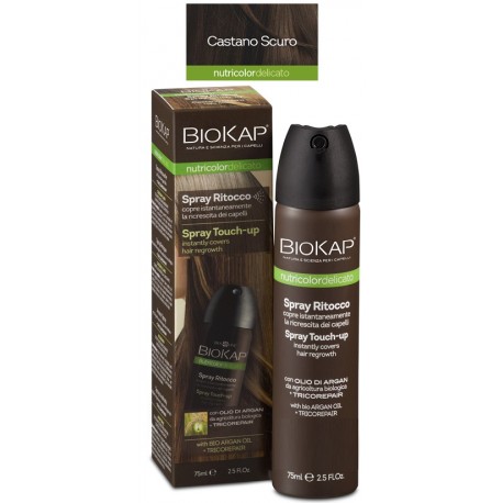 Biokap Nutricolor Spray Castano Scuro per ritocco della ricrescita 75 ml