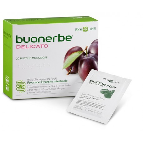 Bios Line Buonerbe Regola Delicato integratore per il transito intestinale 20 bustine