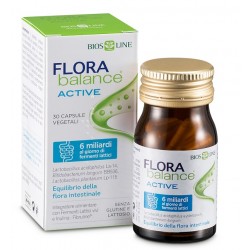 Bios Line Florabalance Active integratore riequilibrante per flora intestinali 30 capsule vegetali