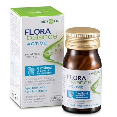 Bios Line Florabalance Active integratore riequilibrante per flora intestinali 30 capsule vegetali Bios Line Florabalance Active integratore riequilibrante per flora intestinali 30 capsule vegetali