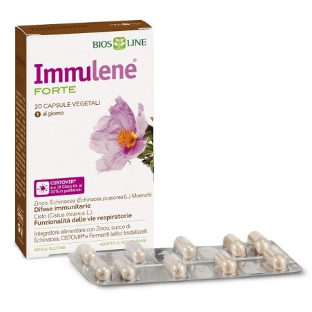 Bios Line Immulene Forte integratore per difese immunitarie 20 capsule Bios Line Immulene Forte integratore per difese immunitarie 20 capsule