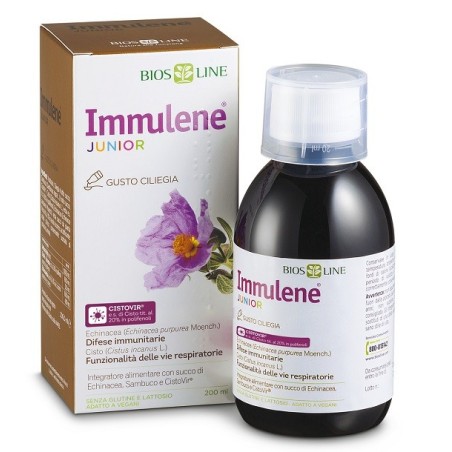 Bios Line Immulene Junior integratore per vie respiratorie 200 ml Bios Line Immulene Junior integratore per vie respiratorie 200 ml