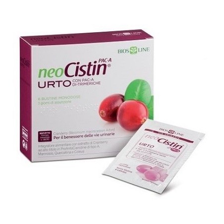 Bios Line NeoCistin PAC-A Urto Integratore per cistite 6 bustine monodose Bios Line NeoCistin PAC-A Urto Integratore per cistite 6 bustine monodose