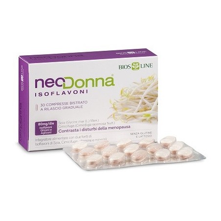 Bios Line Neodonna Isoflavoni integratore per vampate e menopausa 60 compresse Bios Line Neodonna Isoflavoni integratore per vampate e menopausa 60 compresse