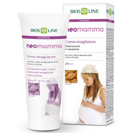 Bios Line NeoMamma Crema Smagliature elasticizzante prima e dopo il parto 200 ml