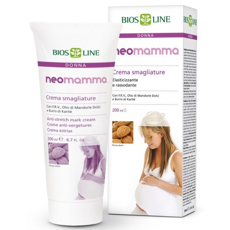 Bios Line NeoMamma Crema Smagliature elasticizzante prima e dopo il parto 200 ml Bios Line NeoMamma Crema Smagliature elasticizzante prima e dopo il parto 200 ml