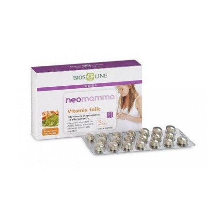 Bios Line Neomamma Vitamix Folic integratore per allattamento 40 compresse