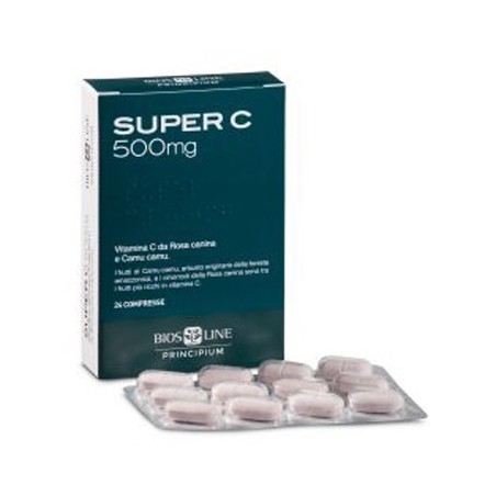 Bios Line Principium Super C 500 integratore per difese immunitarie 24 compresse Bios Line Principium Super C 500 integratore per difese immunitarie 24 compresse