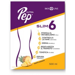 Bios Line Ultra Pep Slim 6 - Integratore drenante e dimagrante all'Ananas 500 ml