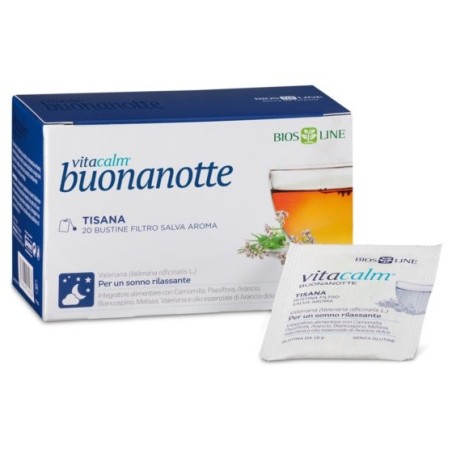 Bios Line VitaCalm Buonanotte Tisana rilassante per il sonno 20 bustine Bios Line VitaCalm Buonanotte Tisana rilassante per il sonno 20 bustine