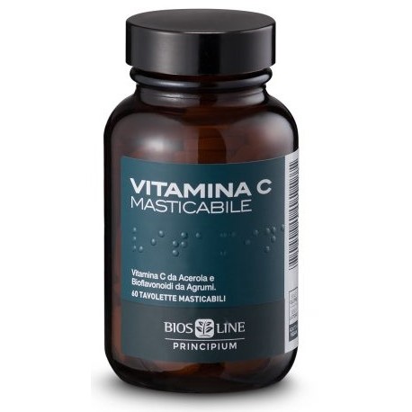 Bios Line Principium Vitamina C Naturale integratore per sistema immunitario 60 compresse masticabili