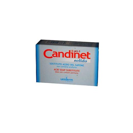 Uniderm Candinet Solido sapone con acido lattico per pelle sensibile 100 g