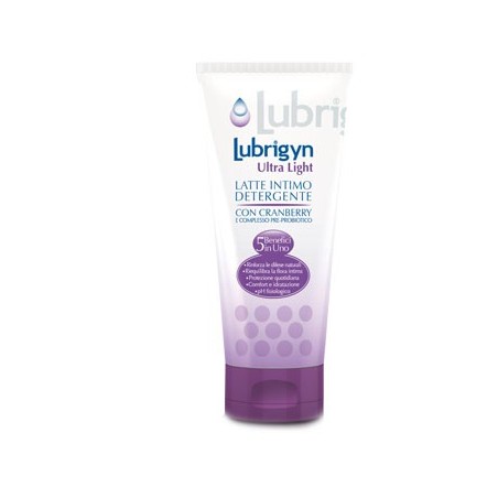 Uniderm Lubrigyn Ultra Light Latte intimo detergente riequilibrante 200 ml Uniderm Lubrigyn Ultra Light Latte intimo detergente riequilibrante 200 ml