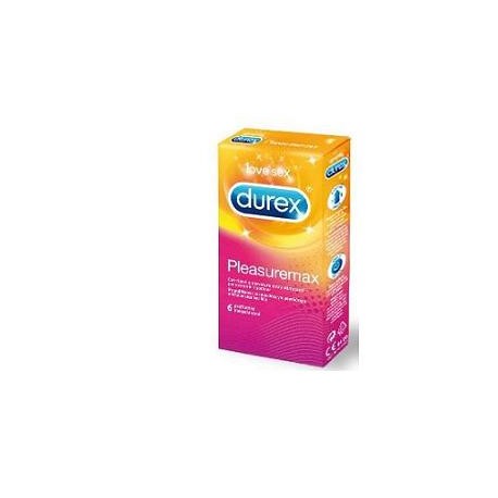 Durex Pleasuremax Preservativo con rilievi e nervature stimolanti 6 pezzi