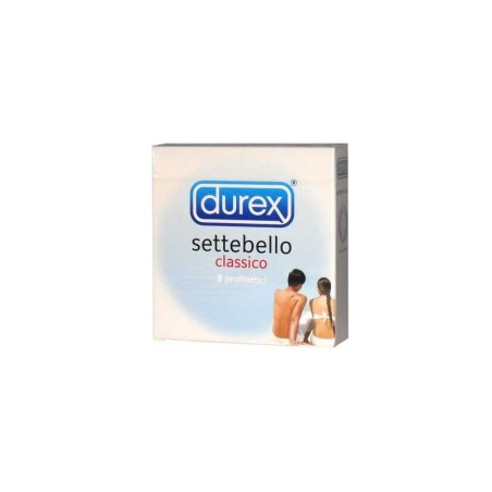 Durex Settebello Classico 3 profilattici lubrificati trasparenti Durex Settebello Classico 3 profilattici lubrificati trasparenti