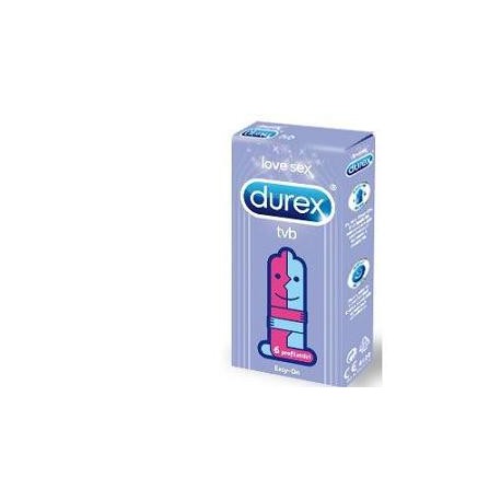 Durex TVB Profilattici lubrificati facili da indossare 6 pezzi