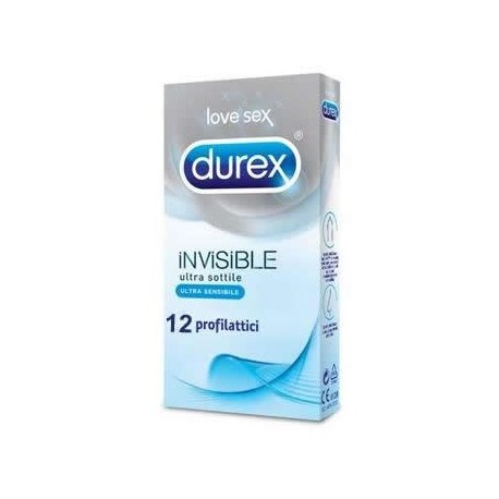 Durex Invisible Profilattico ultra sottile e sensibile 12 pezzi