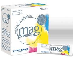 Sanofi Mag Integratore a base di Magnesio orosolubile per adulti 20 bustine