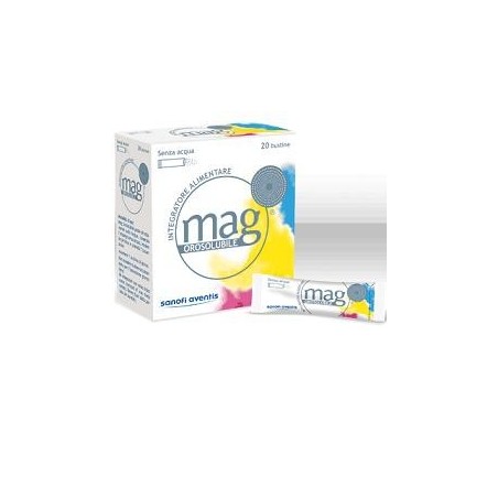 Sanofi Mag Integratore a base di Magnesio orosolubile per adulti 20 bustine Sanofi Mag Integratore a base di Magnesio orosolubile per adulti 20 bustine