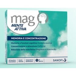 Sanofi Mag Mente Attiva Memoria e Concentrazione per stanchezza mentale 20 bustine orosolubili