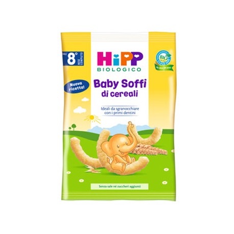 Hipp Biologico Baby Soffi di cereali snack per bambini da 8 mesi 30 g