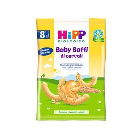 Hipp Biologico Baby Soffi di cereali snack per bambini da 8 mesi 30 g Hipp Biologico Baby Soffi di cereali snack per bambini da 8 mesi 30 g