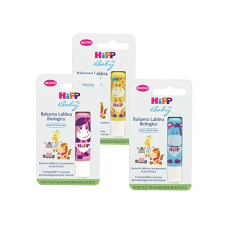 Hipp Baby Balsamo Labbra Biologico idratante emolliente per bambini 4,8 g