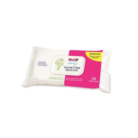 Hipp Salviettine delicate detergenti per l'igiene del bambino 56 pezzi Hipp Salviettine delicate detergenti per l'igiene del bambino 56 pezzi