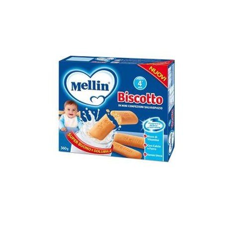 Mellin Biscotto intero con vitamine per bambini dal 4° al 36° mese 900 g