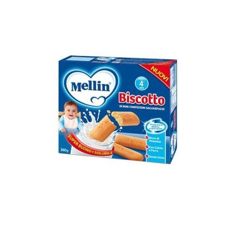 Mellin Biscotto intero con vitamine per bambini dal 4° al 36° mese 900 g Mellin Biscotto intero con vitamine per bambini dal 4° al 36° mese 900 g