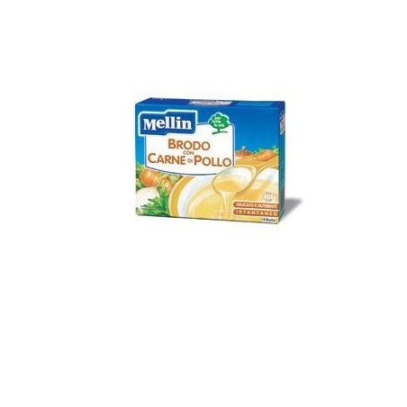 Mellin Brodo con Carne di Pollo per pappe per bambini 10 bustine da 5 g Mellin Brodo con Carne di Pollo per pappe per bambini 10 bustine da 5 g