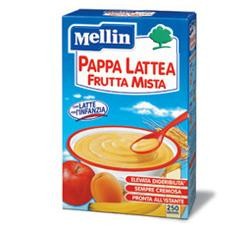 Mellin Pappa Lattea frutta mista per merenda e biberon dei bambini 250 g