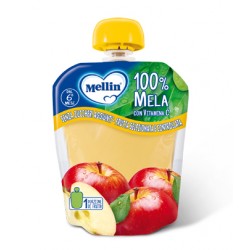 Mellin 100% Mela purea di frutta merenda per bambini 90 g