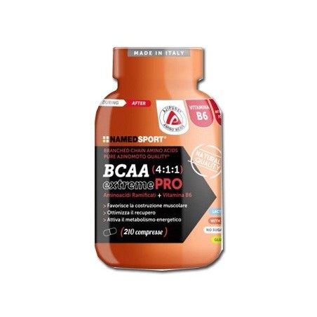 NamedSport BCAA 4:1:1 extreme PRO Integratore di aminoacidi ramificati 210 compresse NamedSport BCAA 4:1:1 extreme PRO Integratore di aminoacidi ramificati 210 compresse