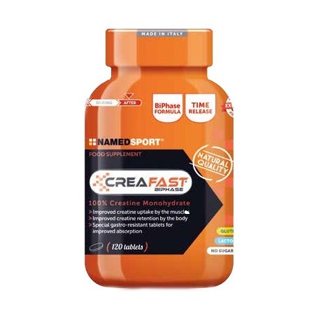 NamedSport Creafast integratore 100% creatina monoidrato 120 compresse NamedSport Creafast integratore 100% creatina monoidrato 120 compresse