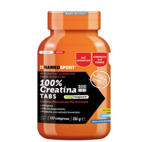 NamedSport Creatina 100% Tabs integratore per attività sportiva 120 compresse