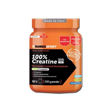 NamedSport 100% Creatina integratore in polvere per attività sportiva 250 g NamedSport 100% Creatina integratore in polvere per attività sportiva 250 g