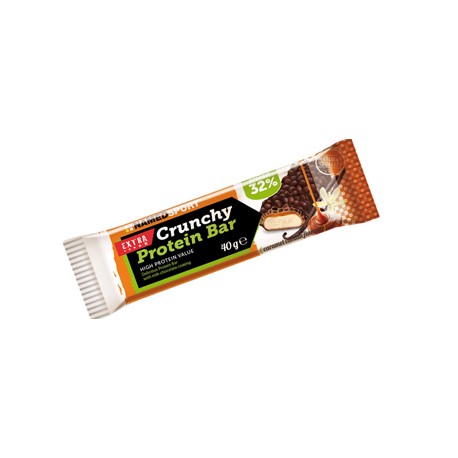 NamedSport Crunchy Protein Bar barretta proteica caramello vaniglia cioccolato 40 g