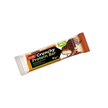 NamedSport Crunchy Protein Bar barretta proteica caramello vaniglia cioccolato 40 g NamedSport Crunchy Protein Bar barretta proteica caramello vaniglia cioccolato 40 g